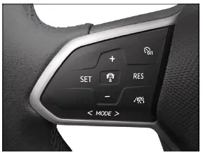 Volkswagen ID.3. Fig. 1 Left side of the multi-function steering wheel.
