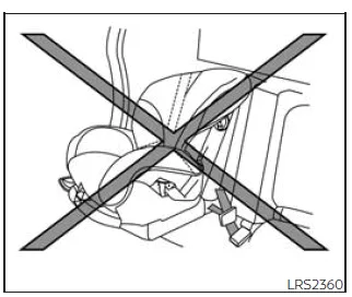 Nissan Frontier King Cab jump seat prepared for forward facing child restraint installation