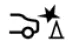 Nissan Frontier rear automatic braking system indicator showing active status