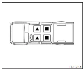 Nissan Frontier king cab seating positions with headrests illustration
