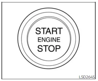Nissan Frontier push-button ignition switch dashboard control