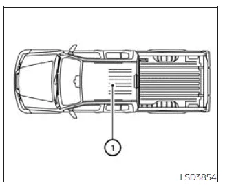 Nissan Frontier Intelligent Key operating range illustration