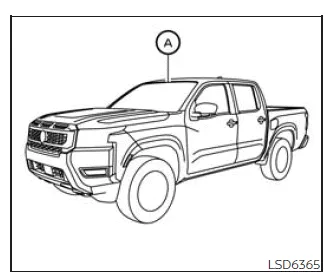 Nissan Frontier lane departure warning system camera location above rearview mirror