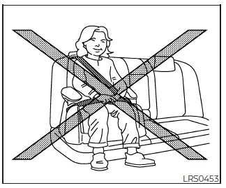 Nissan Frontier correct booster seat positioning with child in rear seat