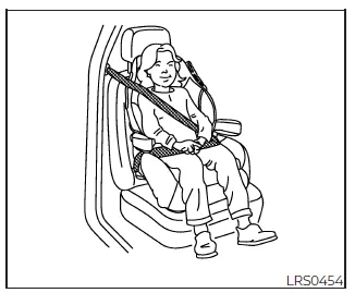 Nissan Frontier front passenger seating position for booster seat