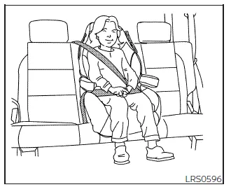 Nissan Frontier rear center seating position for booster seat