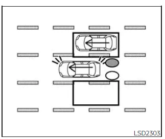 Nissan Frontier blind spot warning flashing while overtaking vehicle