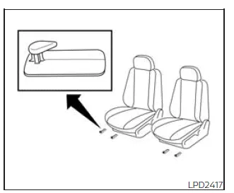 Nissan Frontier floor mat correct placement and driver footwell safety positioning