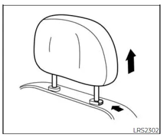 Nissan Frontier head restraint removal procedure