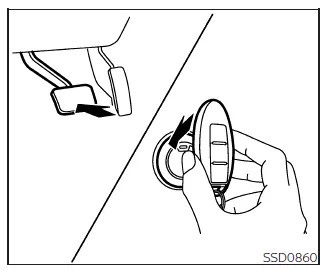 Nissan Frontier Intelligent Key emergency start procedure with discharged battery