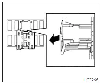 Nissan Frontier extended storage switch pulled position indicating OFF mode