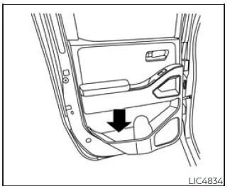 Nissan Frontier rear door storage pocket Type B alternative design