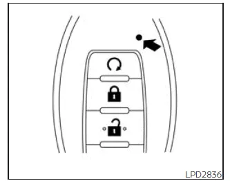 Nissan Frontier Intelligent Key indicator light behavior