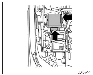 Nissan Frontier engine compartment fuse box location under hood