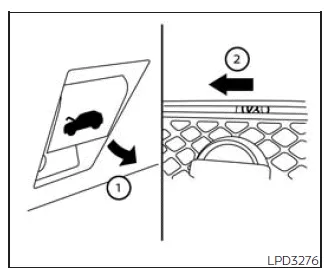 Nissan Frontier hood opening procedure front latch position