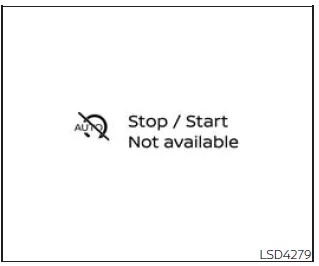 Nissan Frontier auto start deactivation warning message on display
