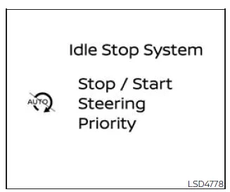 Nissan Frontier Idling Stop system deactivated due to steering movement