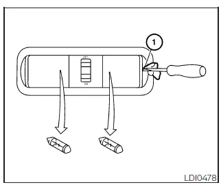 Nissan Frontier map light removal using protective cloth