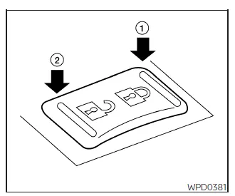 Nissan Frontier power door lock switch control on front door panel