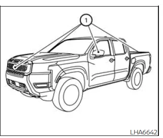 Nissan Frontier MOD system camera cleaning and maintenance area