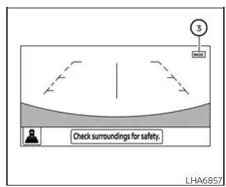 Nissan Frontier MOD system rear wide view detection coverage
