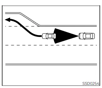Nissan Frontier ICC adjusting speed when approaching slower vehicle ahead