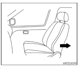 Nissan Frontier forward facing child seat installation on front passenger seat step 1