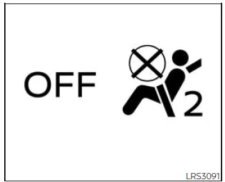 Nissan Frontier front passenger airbag status light verification after child seat installation step 11