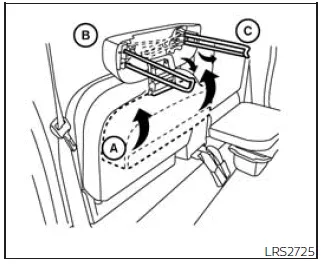 Nissan Frontier jump seat extension unfolding process