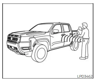 Nissan Frontier Intelligent Key system hands-free door access illustration