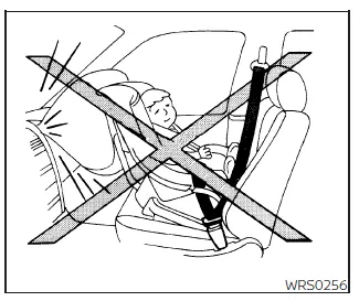 Nissan Frontier correct positioning of child seat in rear seating area