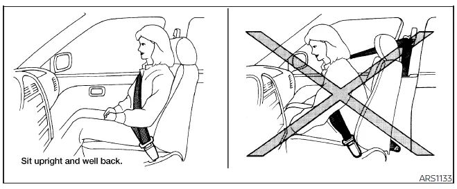 Nissan Frontier unsafe passenger seating position example near airbag