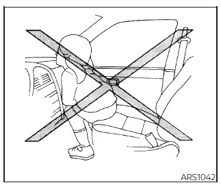 Nissan Frontier dangerous child seating position example inside vehicle