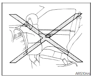 Nissan Frontier improper passenger position leaning forward illustration