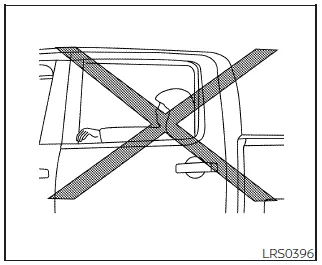 Nissan Frontier unsafe posture leaning against door with side airbag
