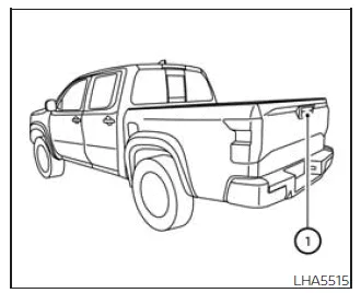 Nissan Frontier rearview camera cleaning and maintenance position