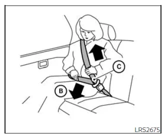 Nissan Frontier proper lap and shoulder seat belt positioning