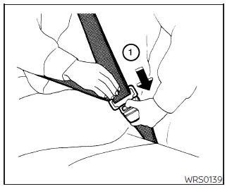 Nissan Frontier seat belt buckle release button and retractor system operation