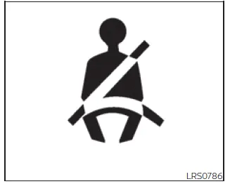 Nissan Frontier seat belt warning light indicator and audible chime system