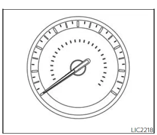 Nissan Frontier speedometer and odometer display layout