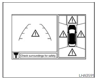 Nissan Frontier system warning icon indicating temporary system condition
