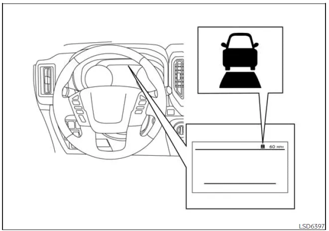 Nissan Frontier ICC system temporary unavailable warning display