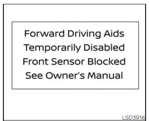 Nissan Frontier ICC malfunction warning indicator