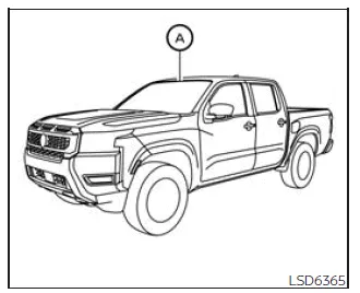 Nissan Frontier TSR system camera location near rearview mirror