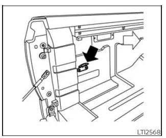 Nissan Frontier truck bed tie down hooks for securing cargo