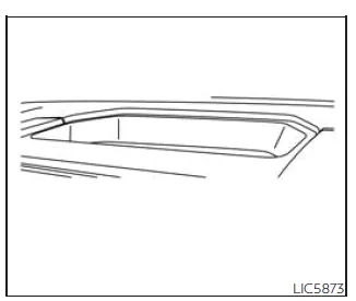 Nissan Frontier top center storage tray for small items