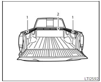 Nissan Frontier Utili-track channel system overview showing side and header rails