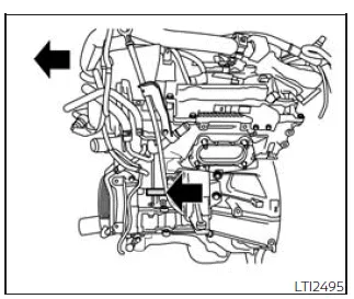 Nissan Frontier engine serial number location VQ38DD engine