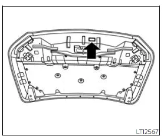 Nissan Frontier air conditioner specification label under hood