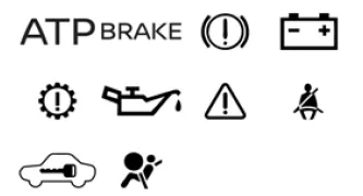 Nissan Frontier red warning lights dashboard indicators